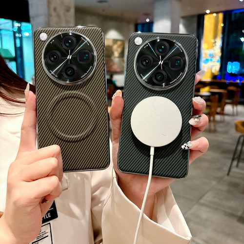 Funda De Fibra De Carbono Con Anillo Magnético Incorporado, Altura De Lente, Totalmente Envuelta Para Oppo Find X8 Ultra X8s + X8 Pro X8s Lens Protect