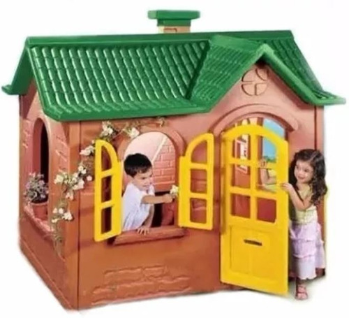 Imagen 8 de 10 de Casita Casa Del Bosque Juguete Rotoys Niños Plastico Int/ext