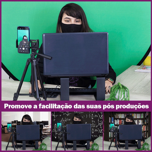 Imagem 5 de 8 de Chroma Key Portátil P/ Streamers, Gamers E Gravação De Lives