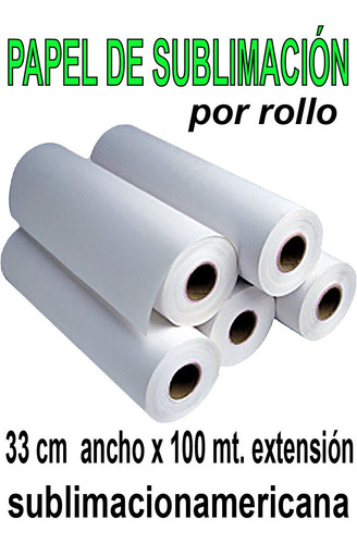 Imagen 2 de 3 de Papel Sublimación Rollo 21cm Ancho X 100mt De Extensión