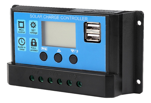 Controlador De Carga Solar 60a 12v 24v Auto Pwm