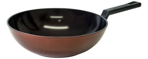 Frigideira Wok 30cm/4,5l - Indução Com Revestimento Cerâmico Cor Marrom