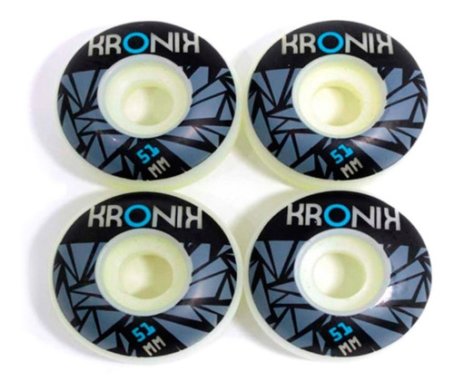 Rodas Kronik Skateboards Street 51mm Branca