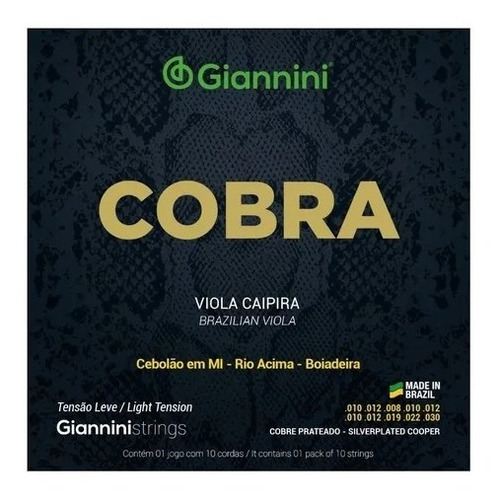 Kit Acessórios Para Viola Giannini Encordoamento Dedeiras