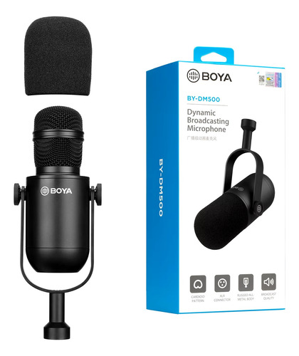 Microfone Dinâmico Boya By-dm500 Original Com Garantia E Nfe