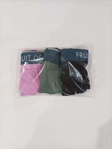 Pack 3 Boxer Lycra Hombre Fruit Of The Loom Trunk Talla M