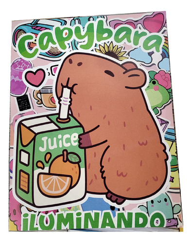 Bebe Capibara Carpincho Smoo Paq 20 Libros Iluminar Colorear