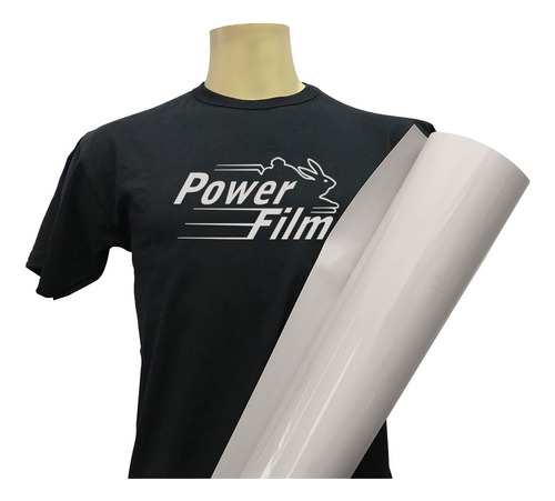 Power Film Premium - Prata - Bobina 30cm X 3m - Econômico Cor Cinza
