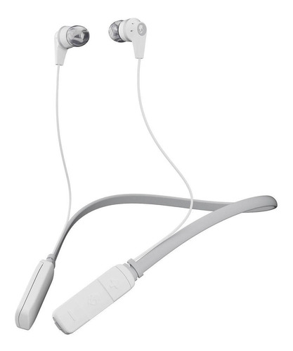 Auriculares gamer inalámbricos Skullcandy Ink'd Wireless white y gray