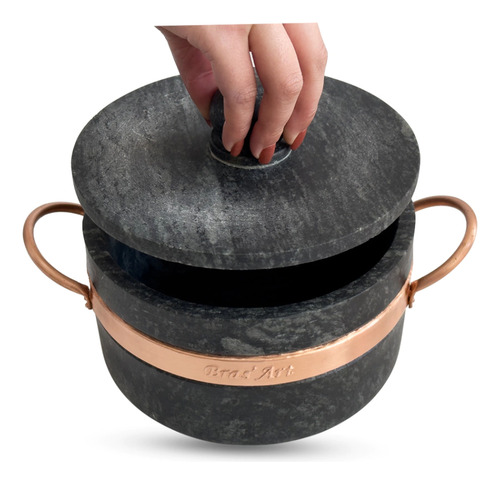 Kit Panela de Pedra Sabão 3L 2L 1,5L E Panela Pressão 4 L