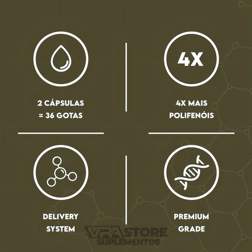 Suplemento en cápsulas de propóleo verde Pura Vida Premium en una caja de 1 cc 60 Un