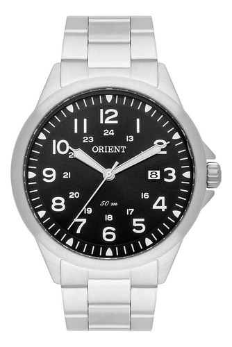 Relógio Masculino Orient Preto Militar Original Mbss1380 Nf