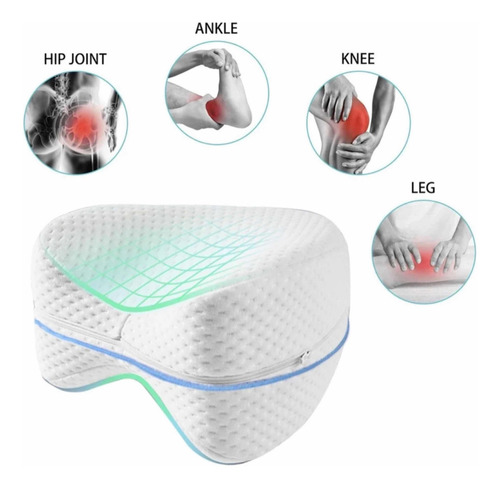 Almohada Piernas Y Rodillas Descanso Ortopedica Memory Foam