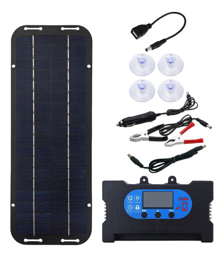 De Panel Solar, Rendimiento Estable, Accesorio Con 4 Negro