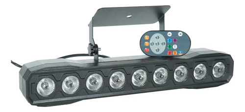 Barra Led Con Control Remoto Tecshow Pocket Bar 9 Rgbw 4w