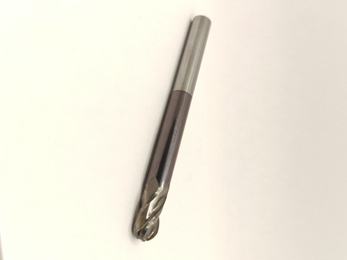 End Mill 4 Filos Bola De Carburo De Tungsteno