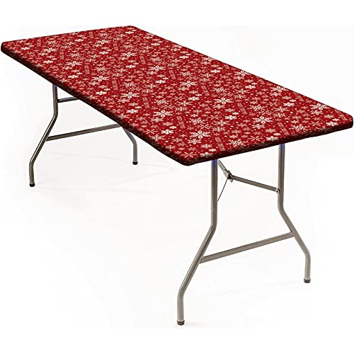 Mantel Ajustado Rectangular Mesa De 6 Pies, Cubierta De...