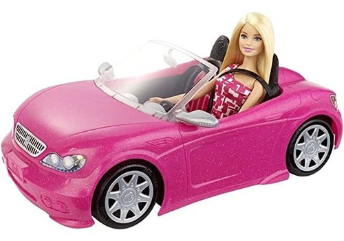 Mattel Barbie Doll Y Glam Convertible Car