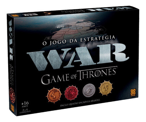 Tabuleiro War Coleção Game Of Thrones Com 60 Cartas De Jogo