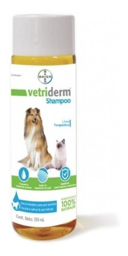 Bayer Vetriderm Shampoo Piel Sensible Perros Gatos 350ml*