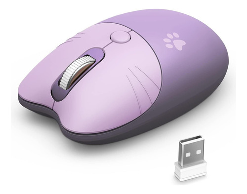 Mouse Inalámbrico Portátil Mofii M3 2.4 Ghz Morado