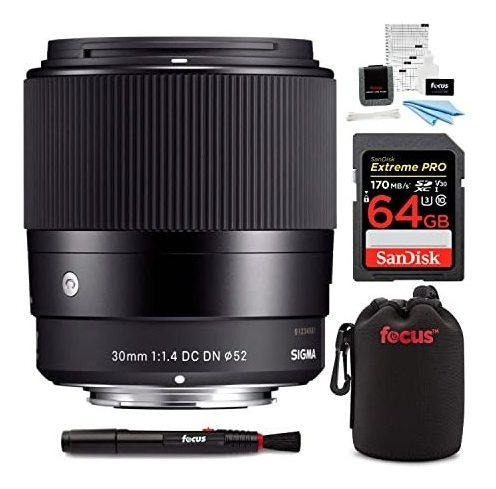 Lente Sigma 30mm F/1.4 Para Sony E-mount Con Bundle 64gb.