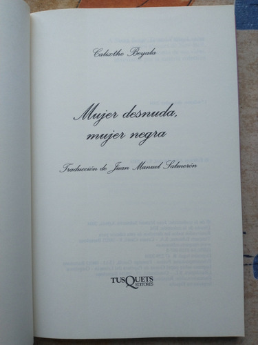 Mujer Desnuda, Mujer Negra (Usado)