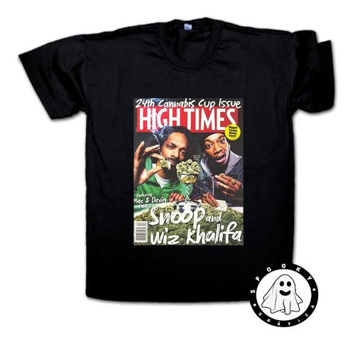 Remera High Times Snoop Dogg Wiz Khalifa 420 Unisex Algodón