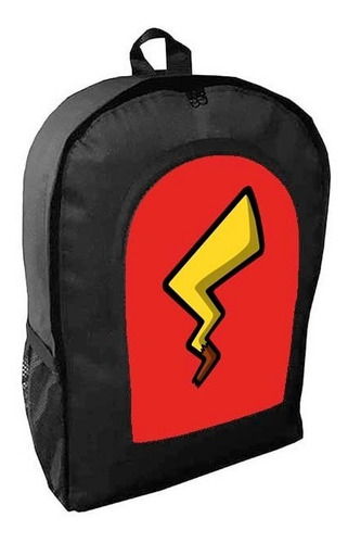 Mochila Negra Pikachu Adulto / Escolar C27