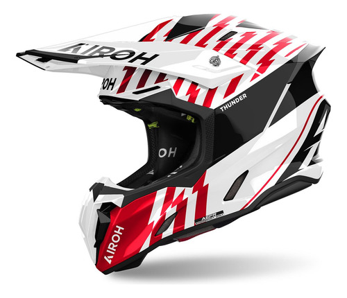 Capacete Airoh Twist 3.0 Thunder Vermelho
