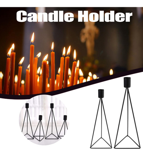 Set De Velas De Hierro Con Diseño Vintage Para Decoración De