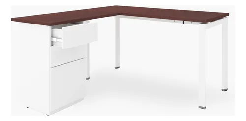 Escritorio Lateral Neo 50x70 Con Cajonera Metalica