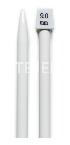 Imagen 2 de 4 de Agujas Tricot De Aluminio Marca Silver N° 9 Por Par.