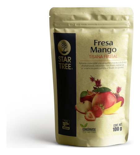 Tisana Frutal Star Tree Sabor Fresa Mango 100g