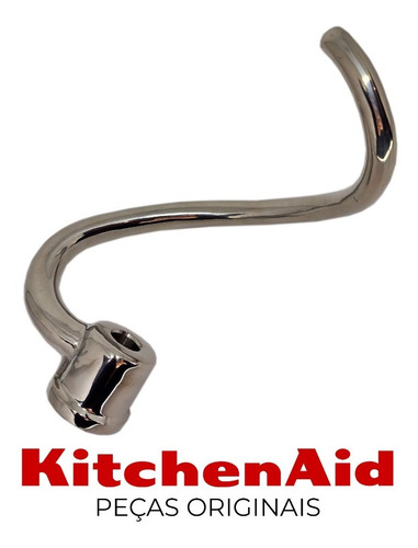 Imagem 2 de 5 de Gancho Batedor Para Massa Kitchenaid Inox W11048793 Kef97