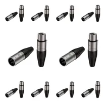 Comprar Kit 20 Plugs Roxtone Xlr Canon 10 Macho + 10 Fêmea Xp3fm Dc