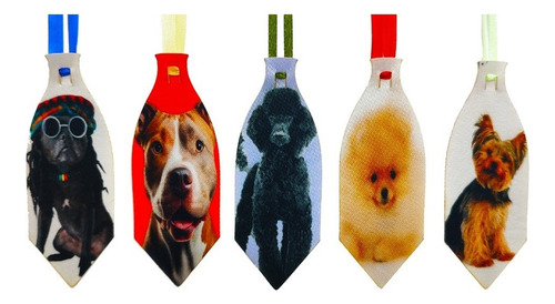 Corbata de satén con estampado de gato y perro de Pet Breeds, 50 unidades, P
