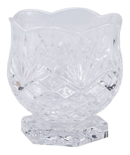 Porta Colher Talher De Cristal Dublin 7,8x8,4cm - Lyor