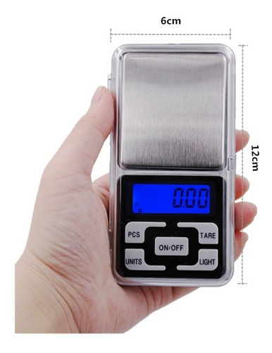 Mini Balanza Digital De Precision 500g / 0.1g Lcd Luz