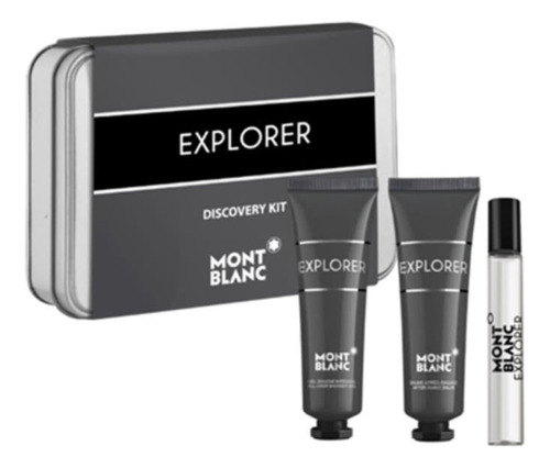Set De Aseo Mont Blanc Explorer Para Hombre: Eau De Parfu De