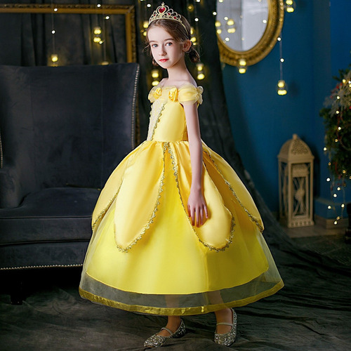 La Bella Y La Bestia Vestido De Princesa De Belleza Vestido
