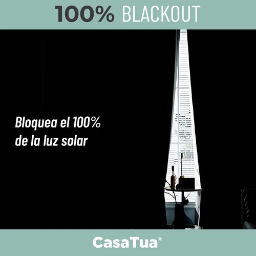 Cortina 100% Blackout Terciopelo Engomada 135x220 Casatua X2