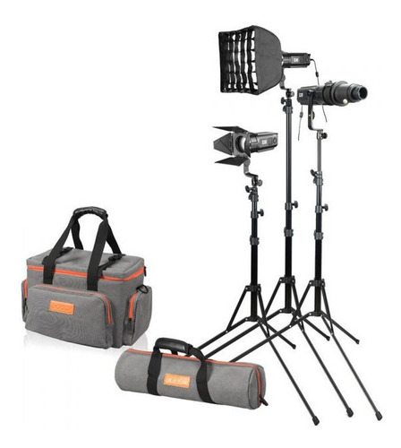 Kit 3 Lámparas Led Para Estudio Fotográfico S30-d Godox