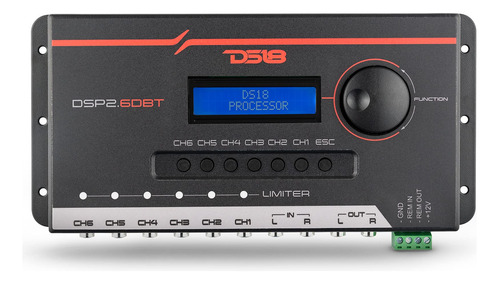 Ds18 Procesador De Sonido Digital Dsp2.6dbt De 2 Canales Y 6