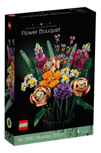 Lego® Botanical - Ramo De Flores (10280) Cantidad de piezas 756