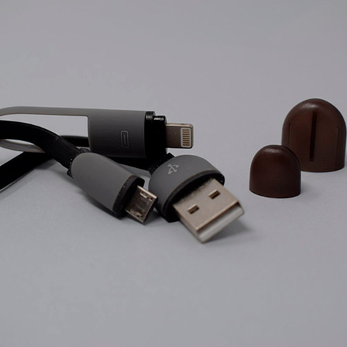 Cable Micro Usb Para Lightning 1 Metro Negro Na-603n