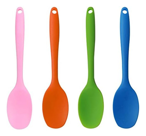 4 Espátulas De Silicona Resistentes Al Calor, Anti-arañazos,