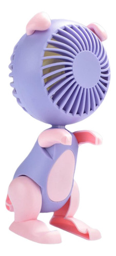 Ventilador De Escritorio 3 Velocidades Viento Con Violeta