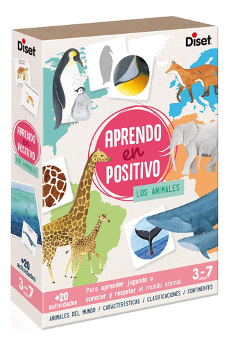 Diset, Aprendo En Positivo-los Animales, Juego Educativo A Partir De Los 3 Años