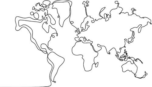 Vinilos Decorativos Mapa Mundi